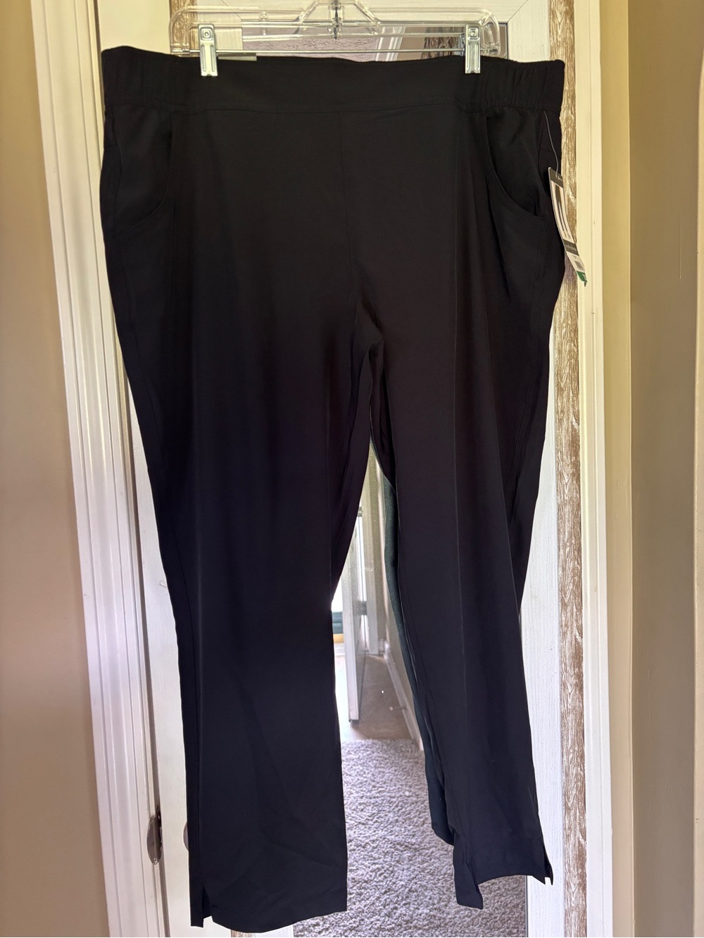 Black Women's Pull-On Straight Leg Pants